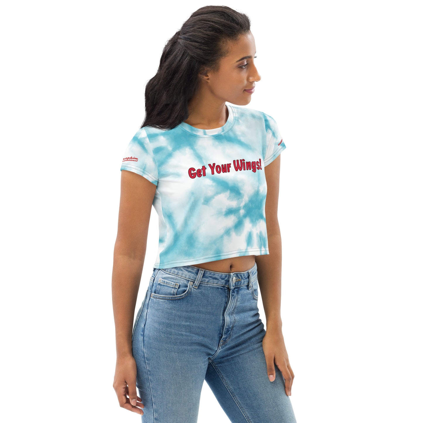 Get Your wings, Blue Skies Crop Tee