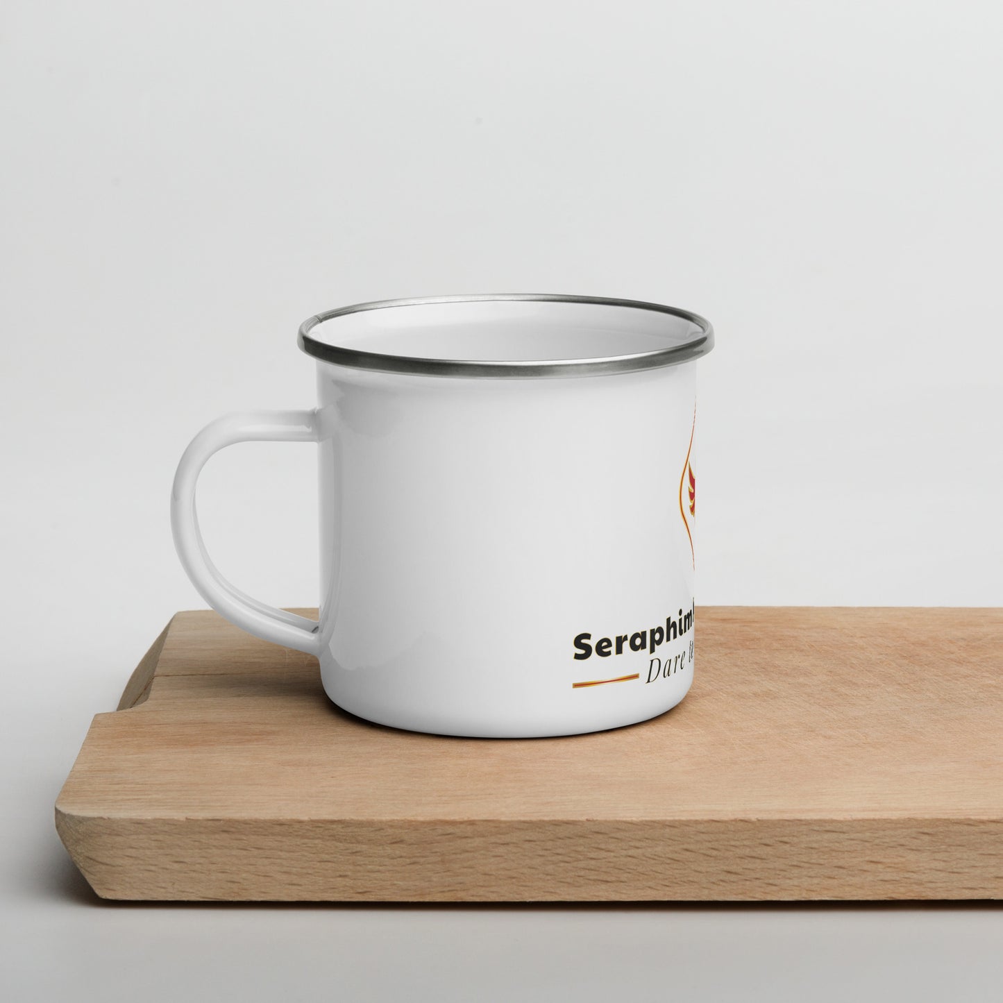 Seraphim International Top Shelf Enamel Logo Mug
