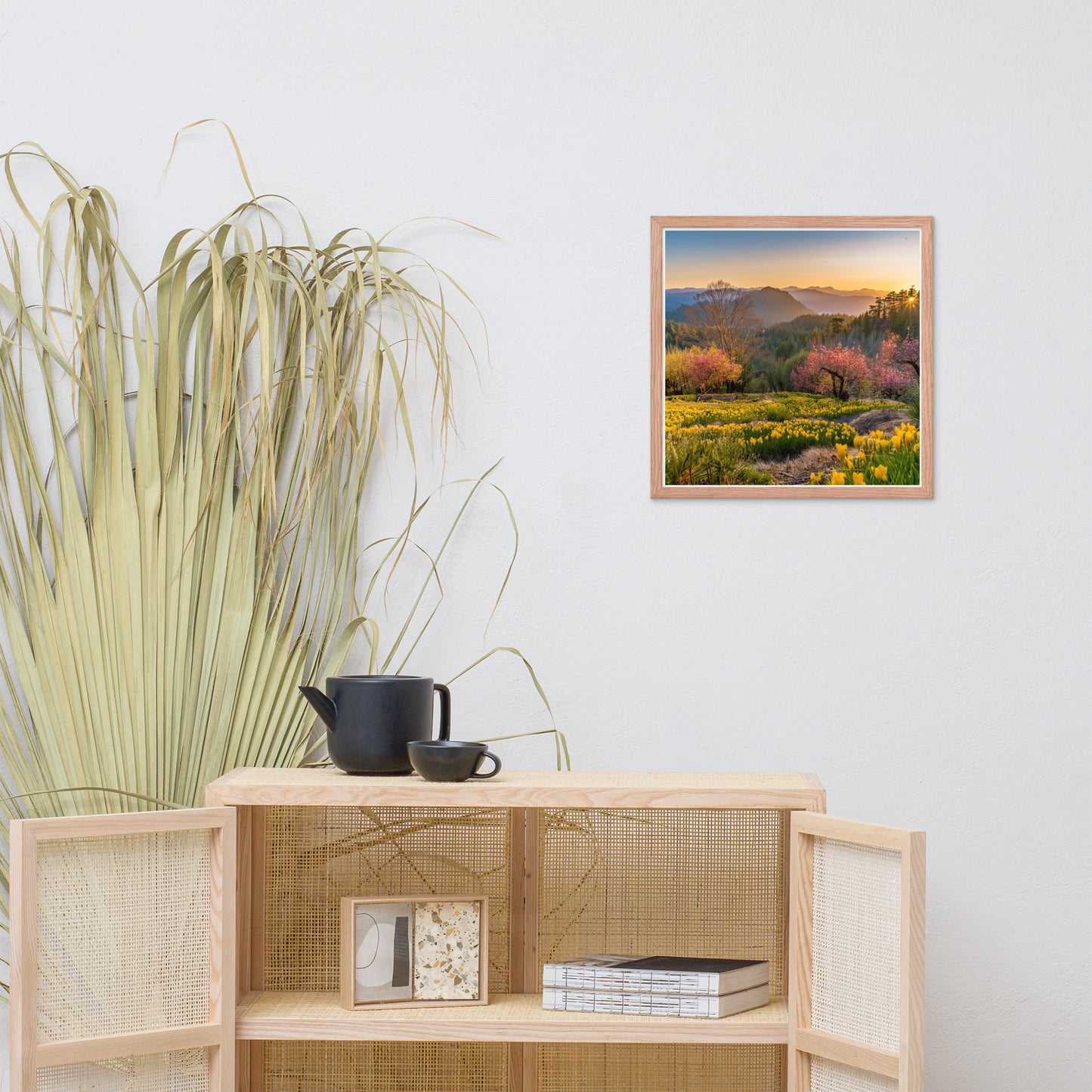 Mountain Meadow Morning Framed poster by Seraphim International