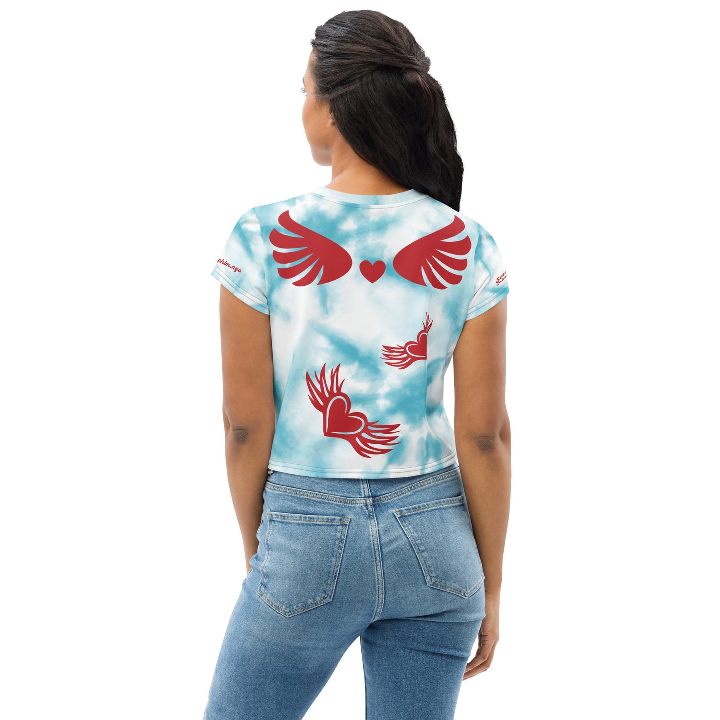 Get Your wings, Blue Skies Crop Tee