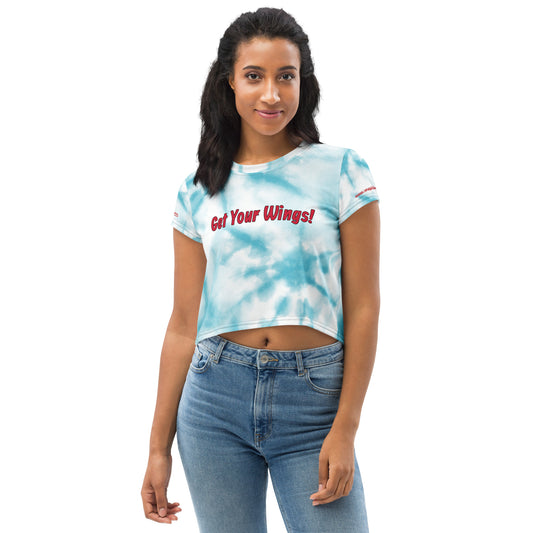 Get Your wings, Blue Skies Crop Tee