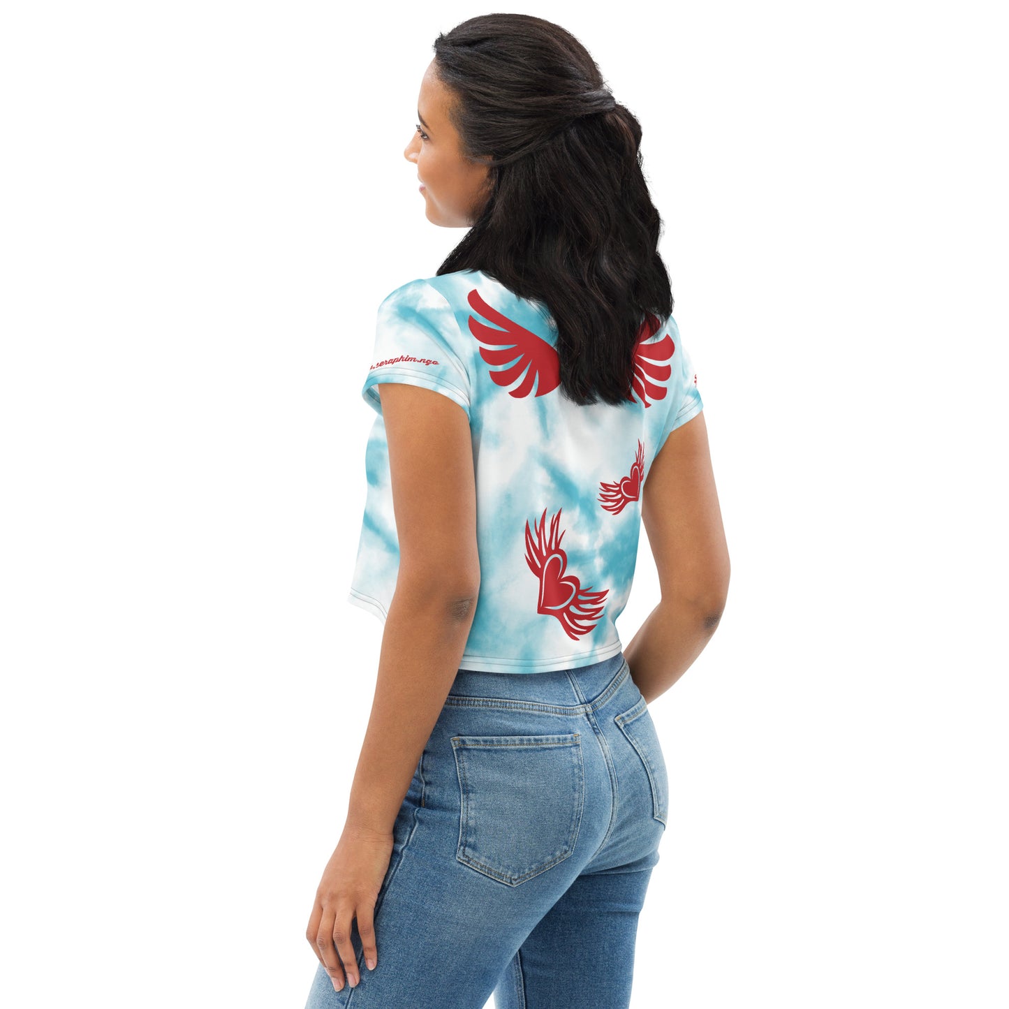Get Your wings, Blue Skies Crop Tee