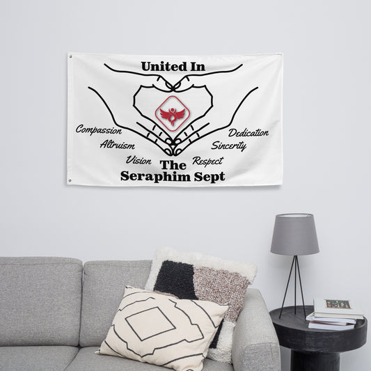 Seraphim Sept Hands and Hearts angel logo flag