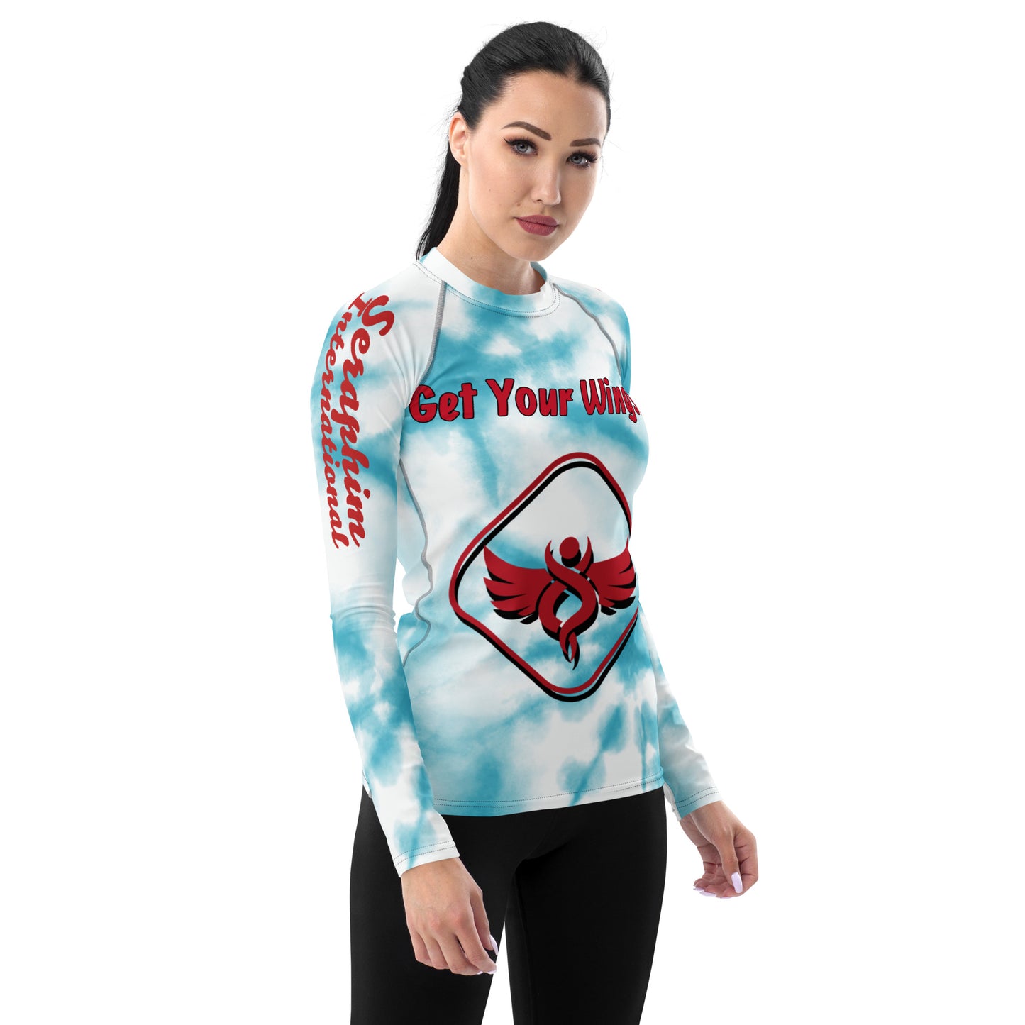 Get Your Wings, Blue Skies Women's Rash Guard