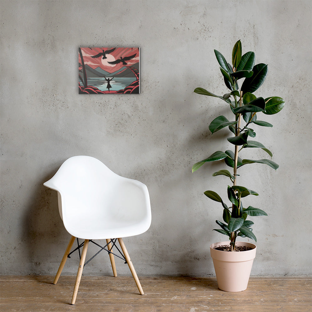 Angel Beach Canvas Print by Seraphim International