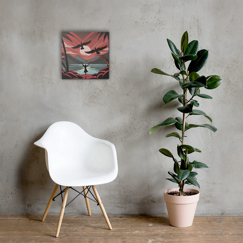Angel Beach Canvas Print by Seraphim International
