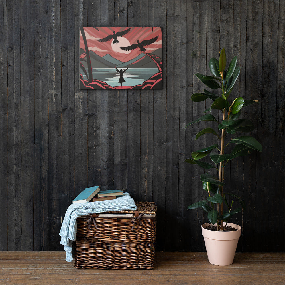 Angel Beach Canvas Print by Seraphim International
