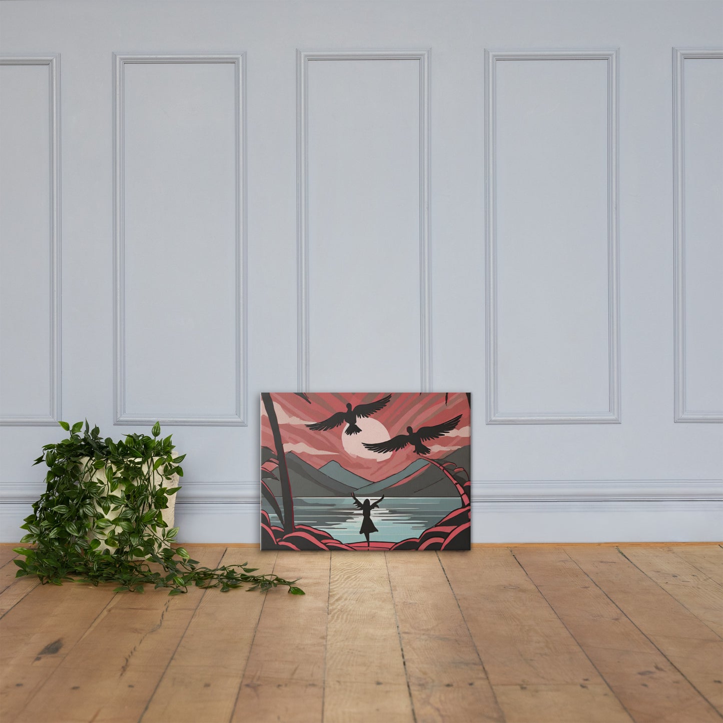 Angel Beach Canvas Print by Seraphim International