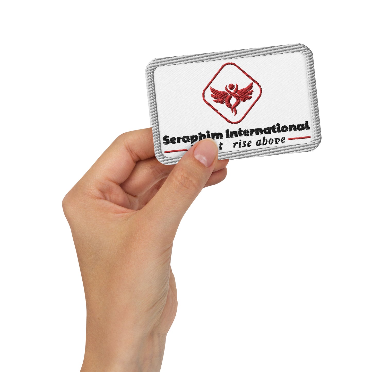 Seraphim International Angel Logo Patch -Silver