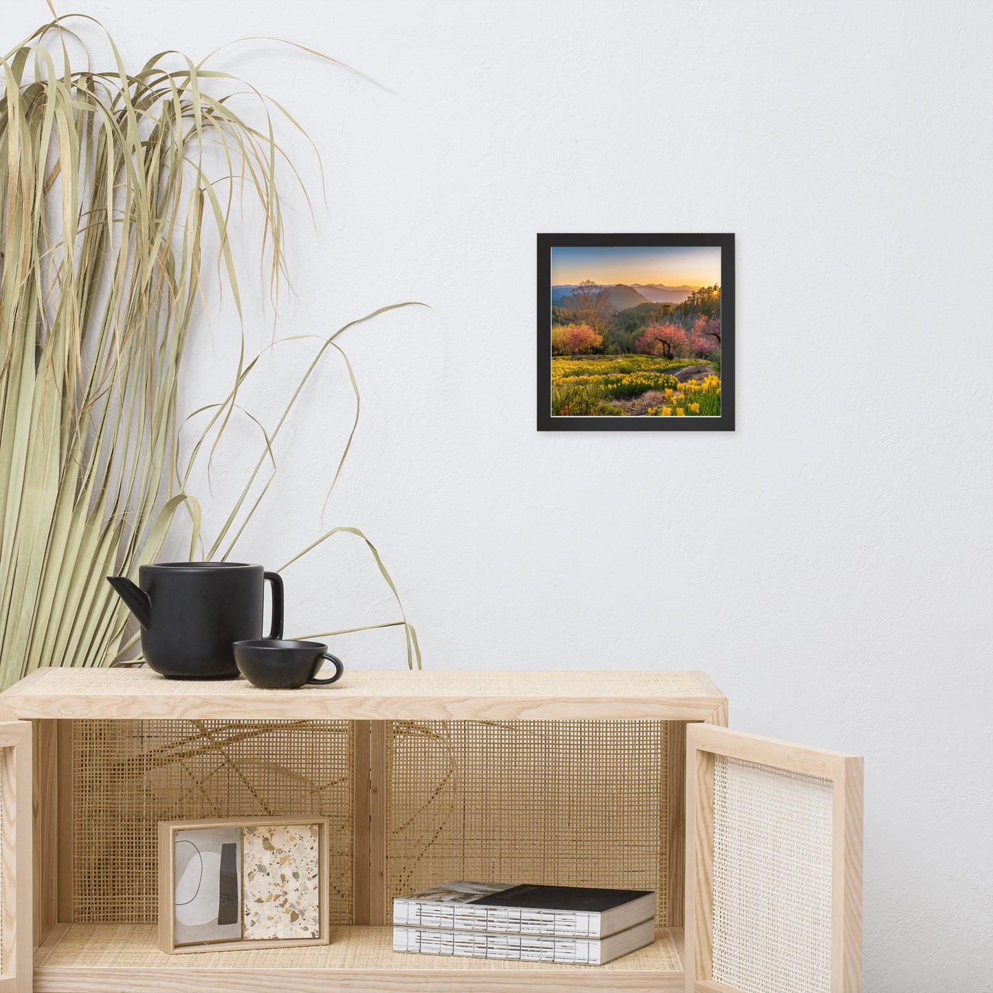 Mountain Meadow Morning Framed poster by Seraphim International