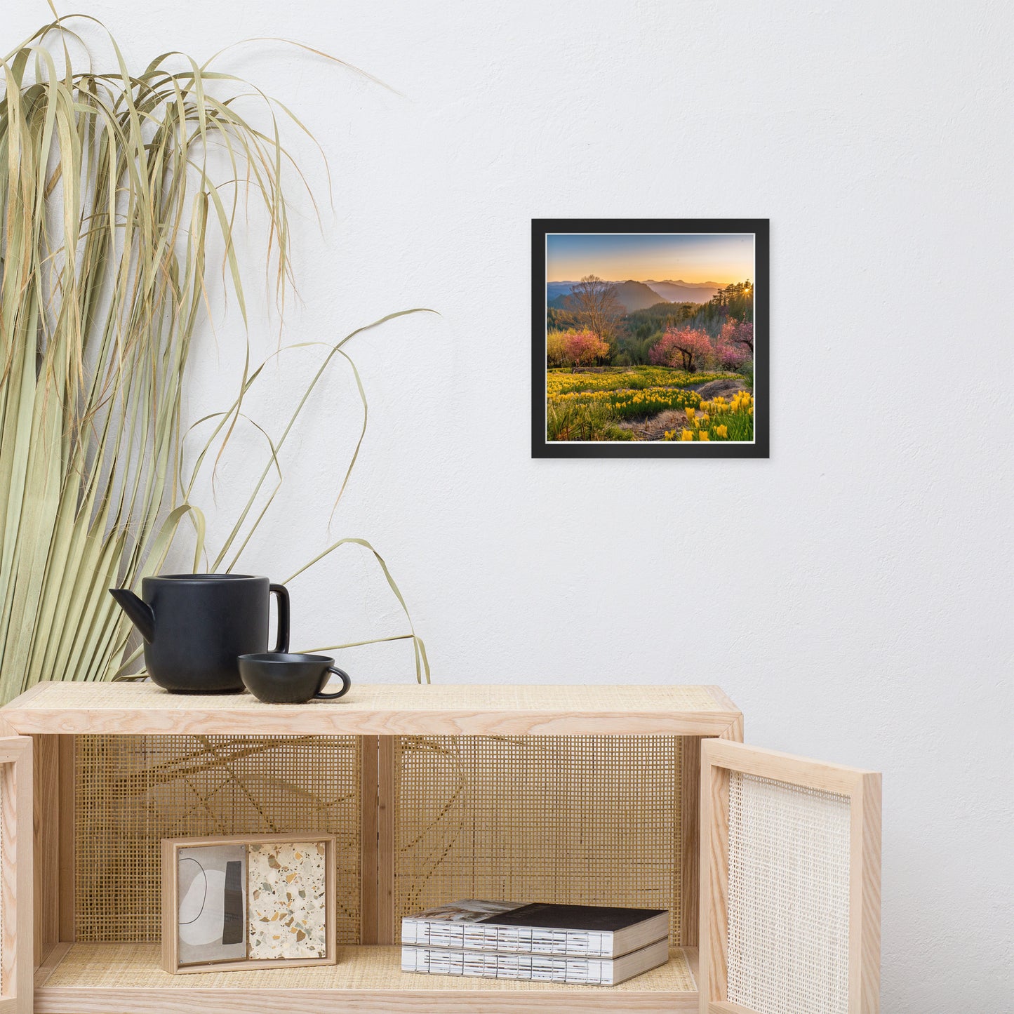 Mountain Meadow Morning Framed poster by Seraphim International
