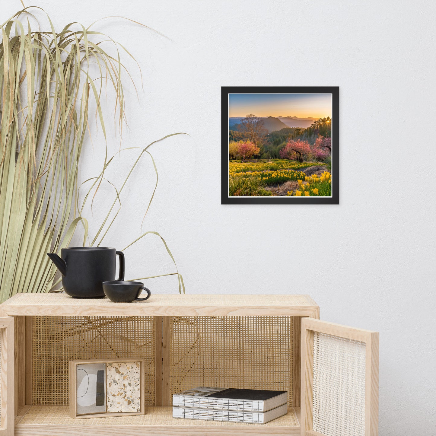 Mountain Meadow Morning Framed poster by Seraphim International