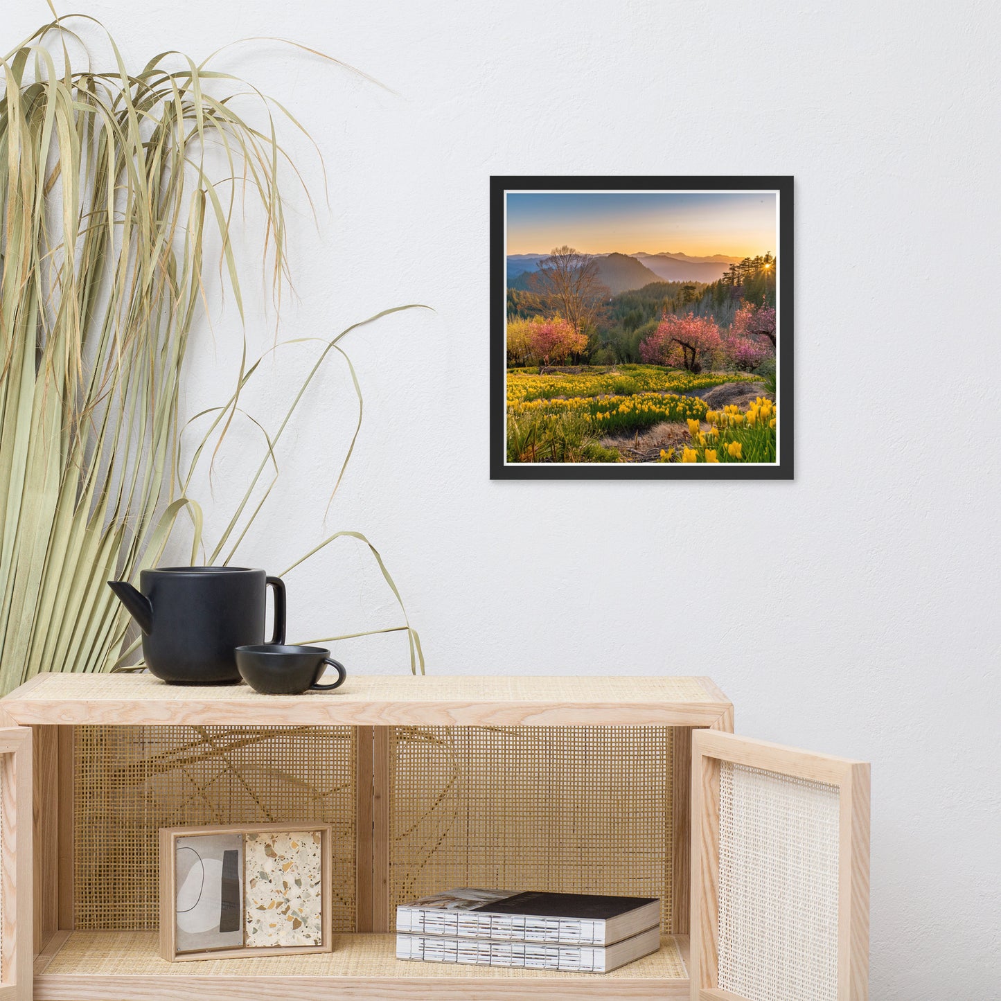 Mountain Meadow Morning Framed poster by Seraphim International