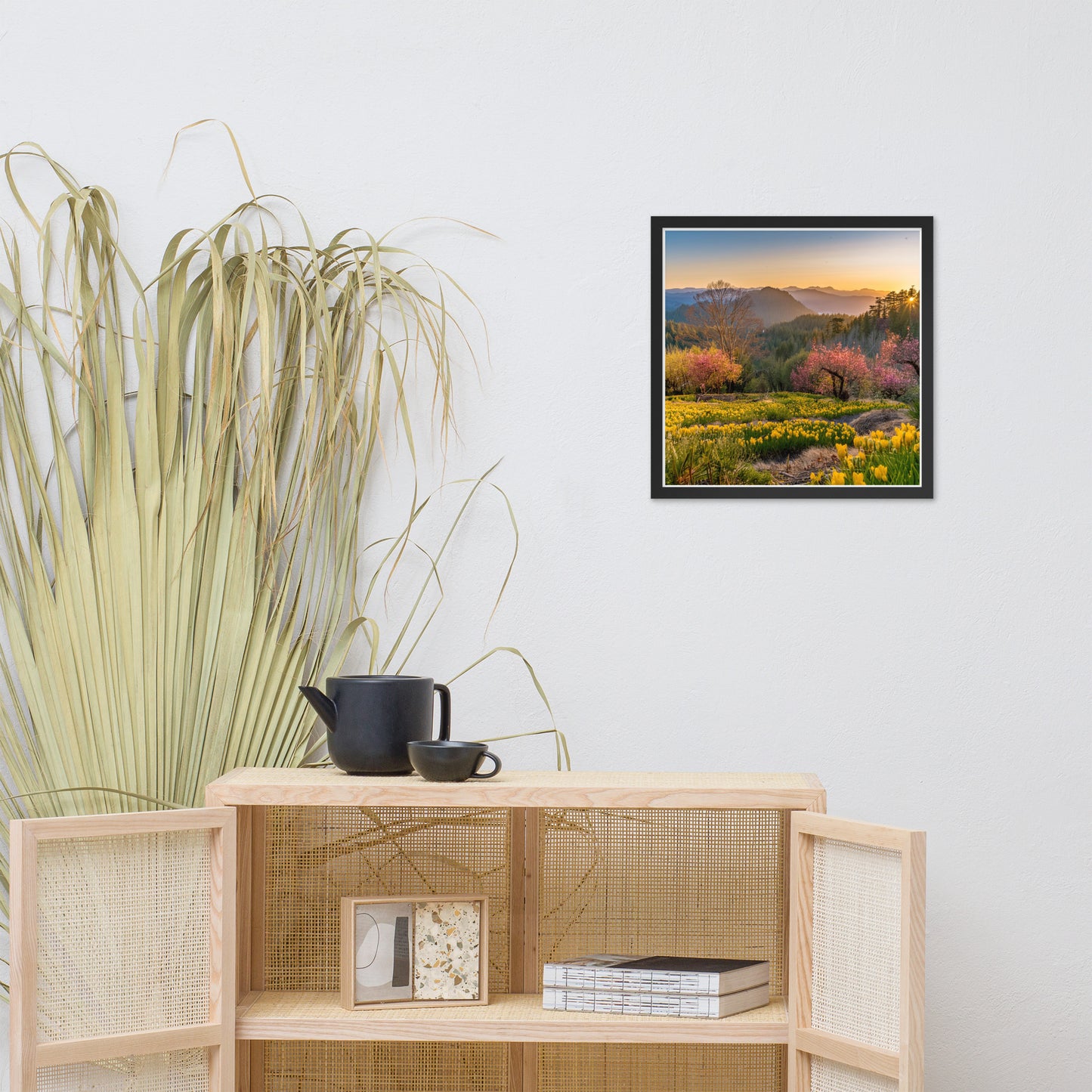 Mountain Meadow Morning Framed poster by Seraphim International