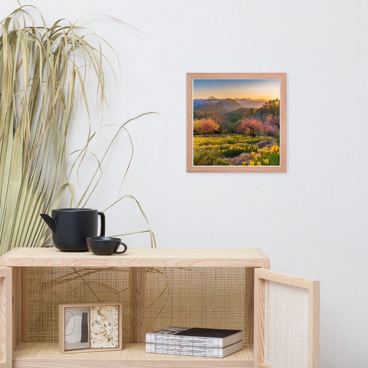 Mountain Meadow Morning Framed poster by Seraphim International