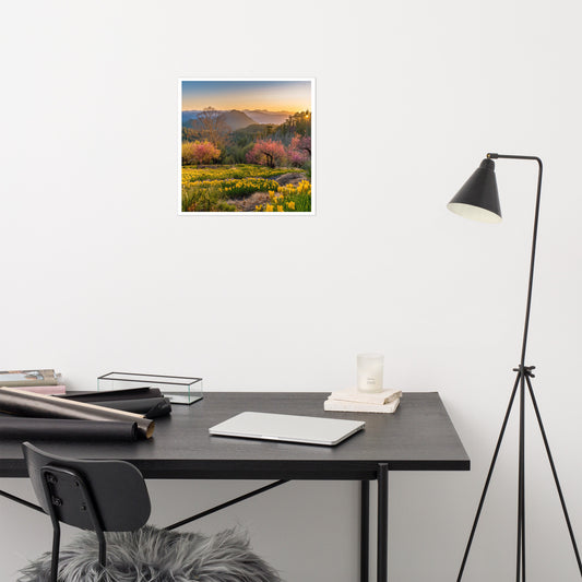 Mountain Meadow Morning Poster by Seraphim International