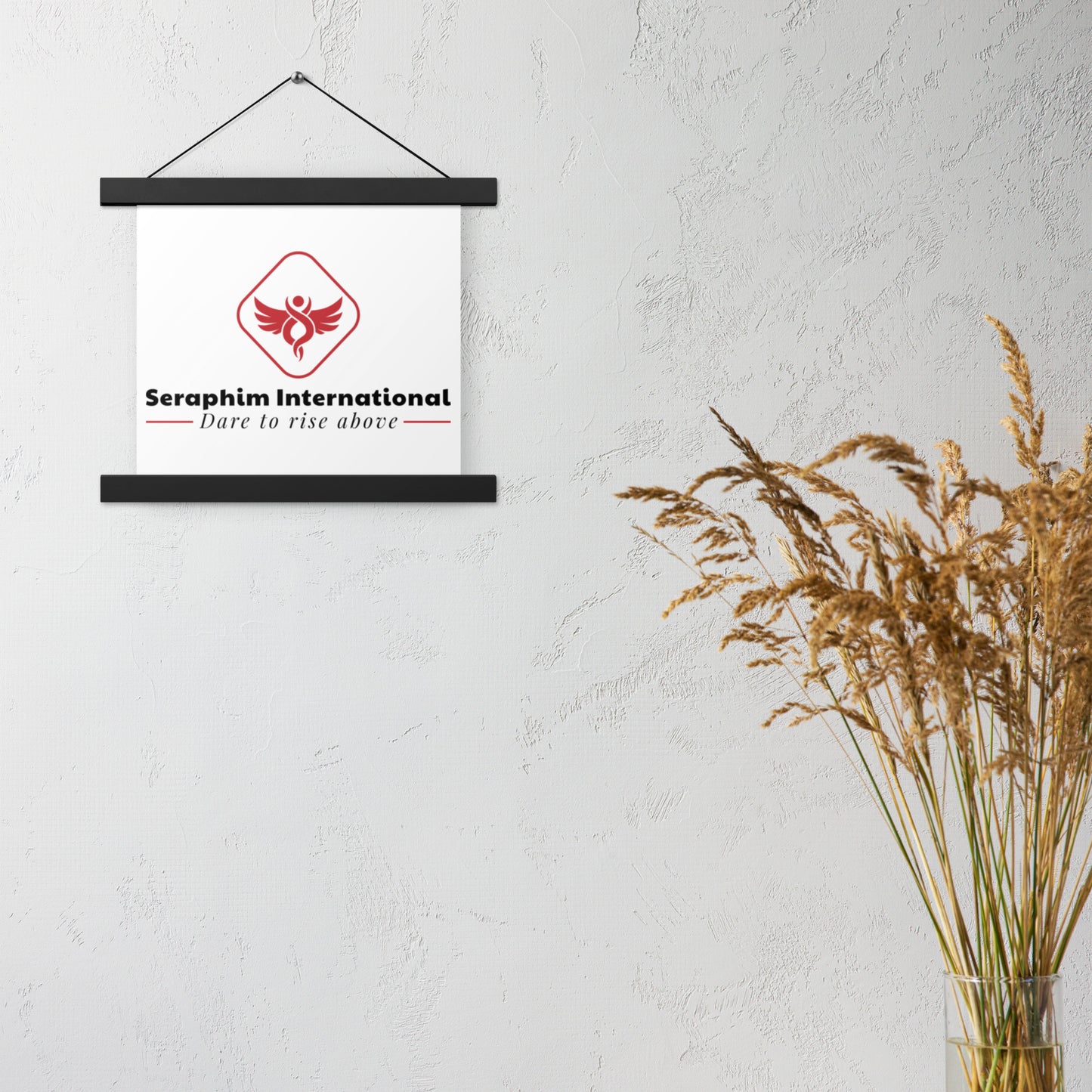 Seraphim International logo wall hanger