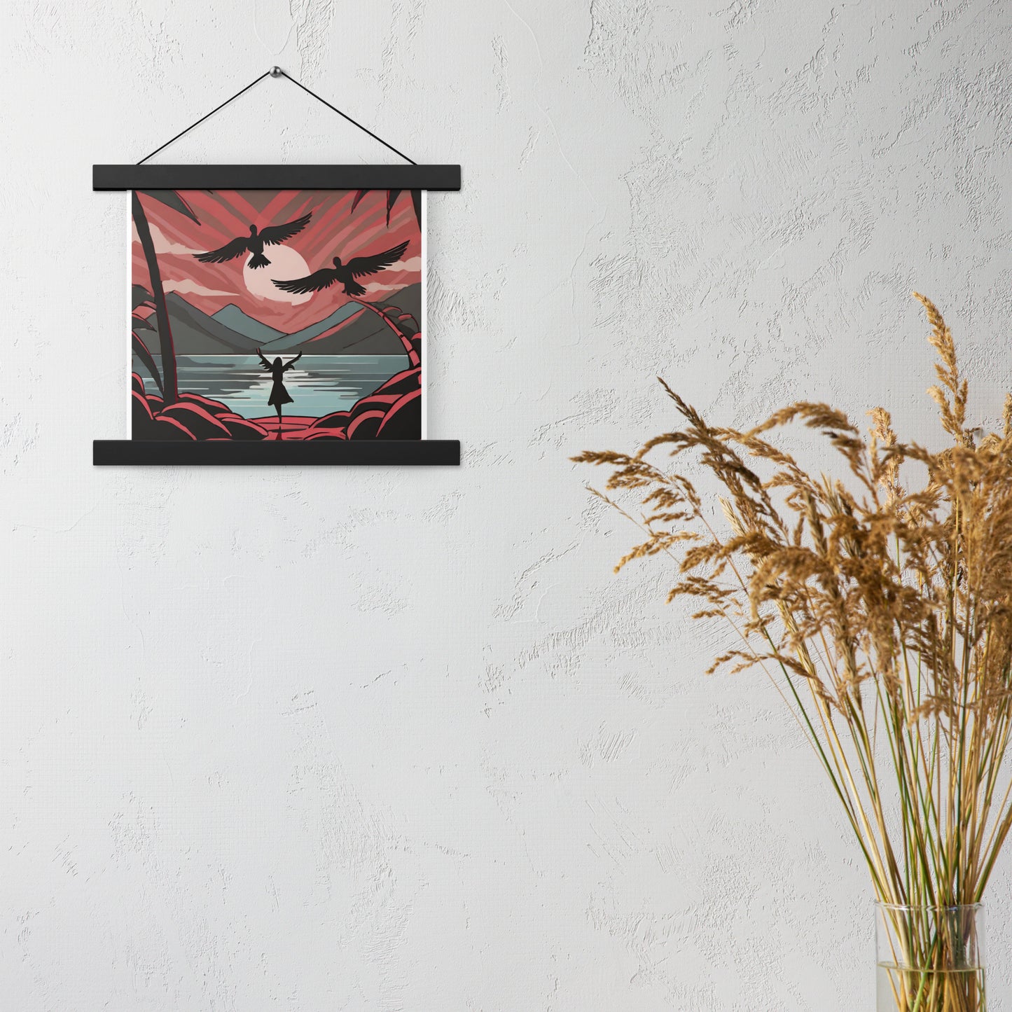 Angel Beach Wooden-Framed Wall Hanging by Seraphim International