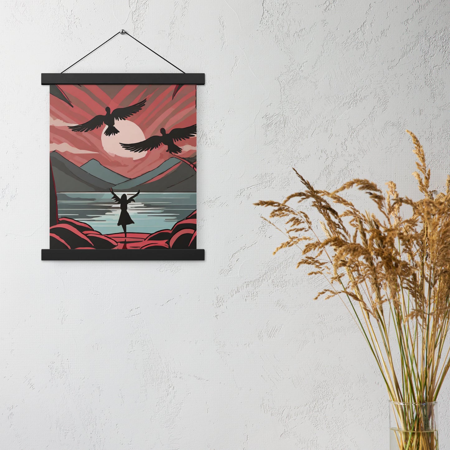 Angel Beach Wooden-Framed Wall Hanging by Seraphim International