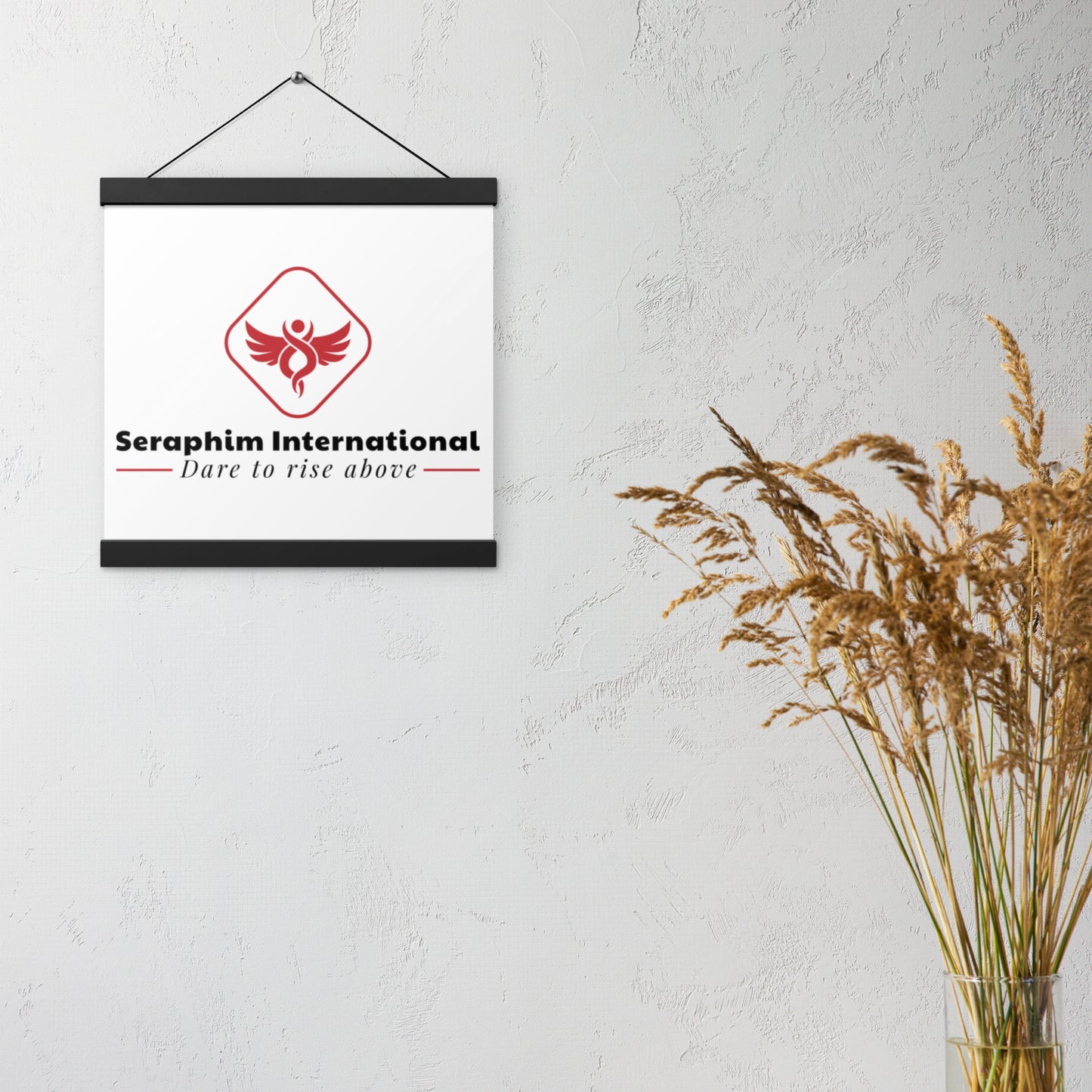 Seraphim International logo wall hanger