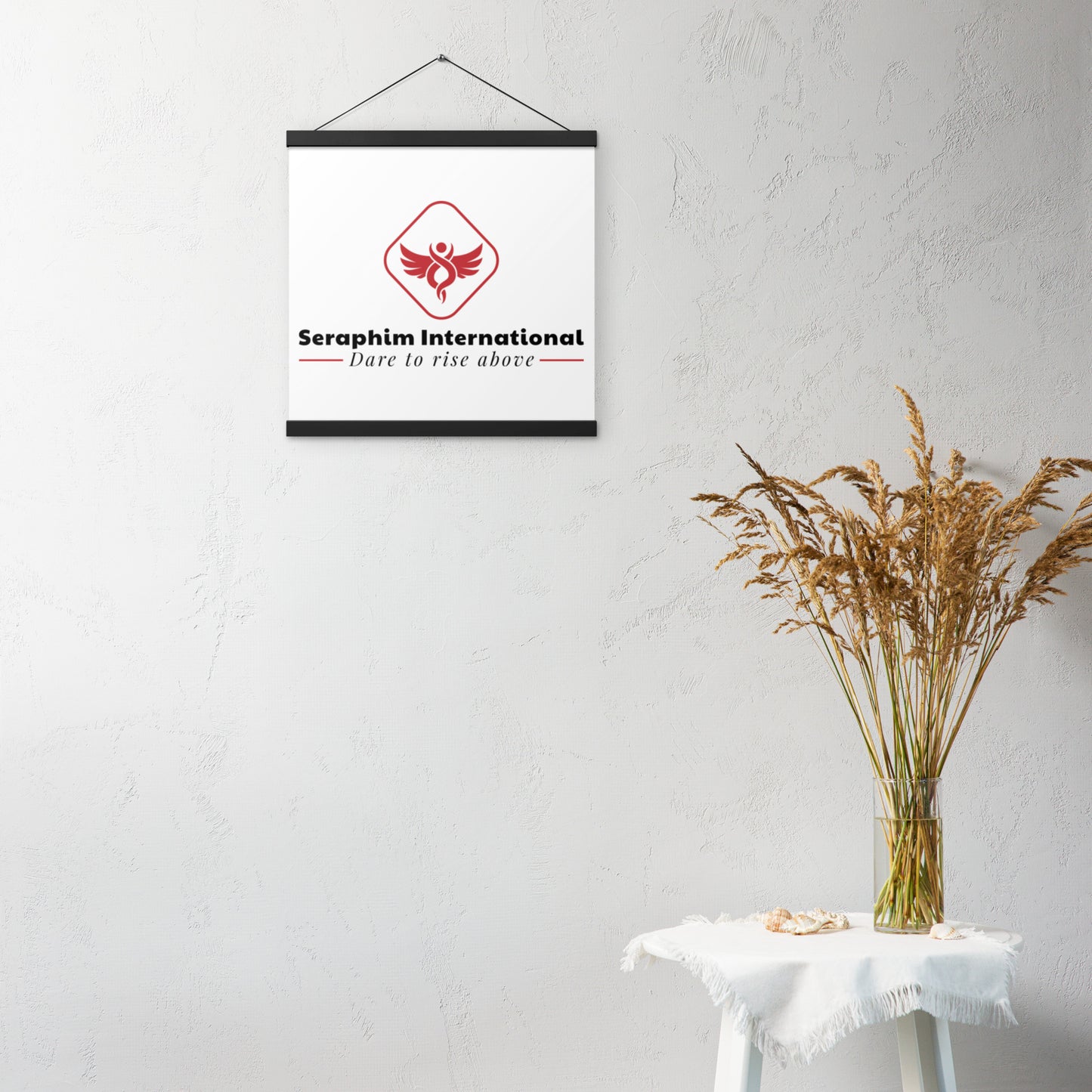 Seraphim International logo wall hanger