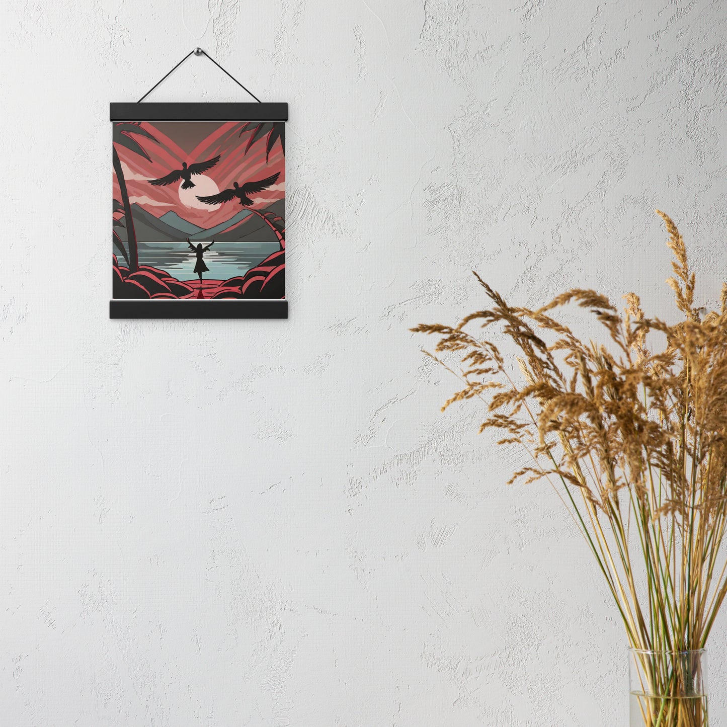 Angel Beach Wooden-Framed Wall Hanging by Seraphim International