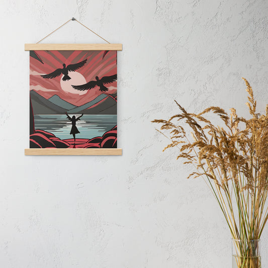 Angel Beach Wooden-Framed Wall Hanging by Seraphim International