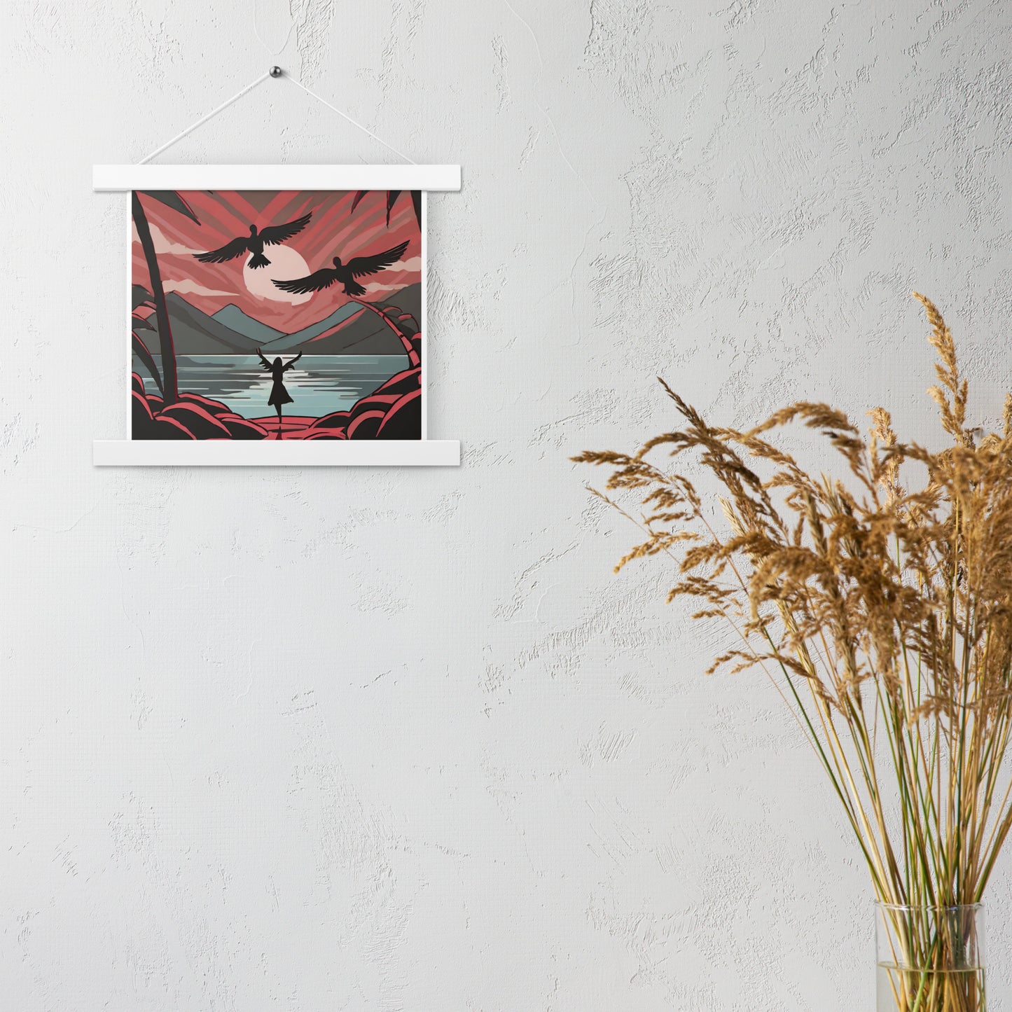 Angel Beach Wooden-Framed Wall Hanging by Seraphim International