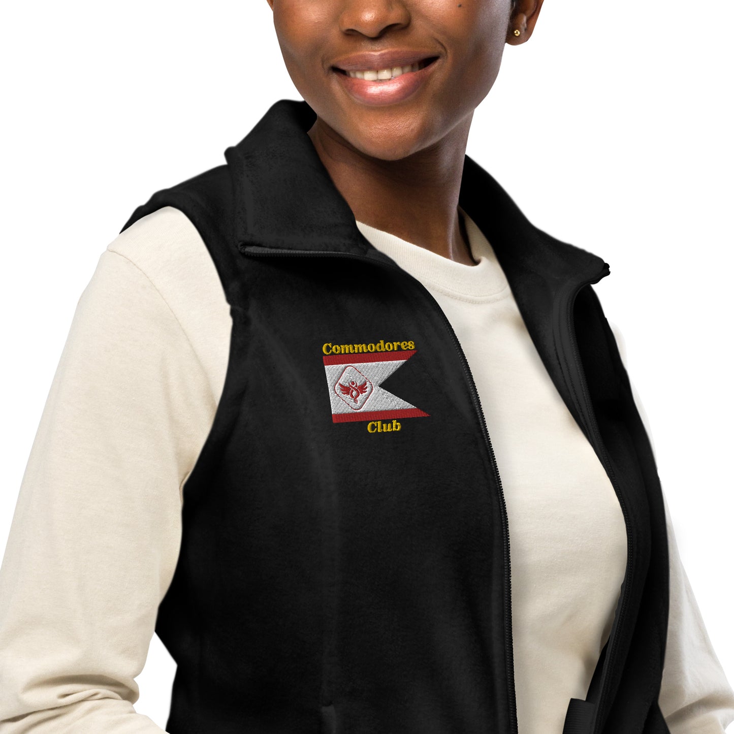 Limited Edition Commodores Club Columbia Womens fleece vest  (Limited to 500'ish)