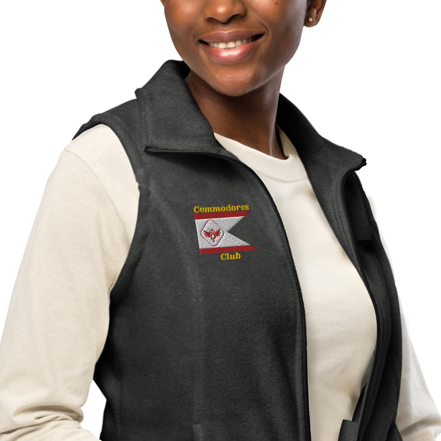 Limited Edition Commodores Club Columbia Womens fleece vest  (Limited to 500'ish)