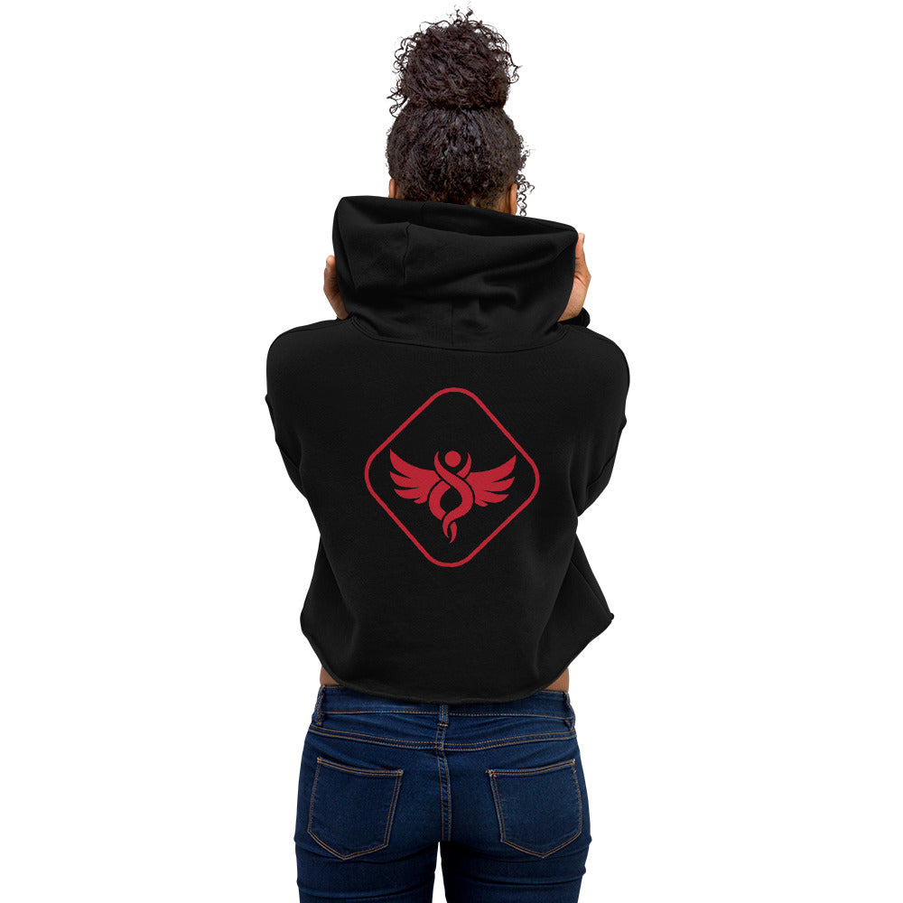 Retro Seraphim Crop Hoodie