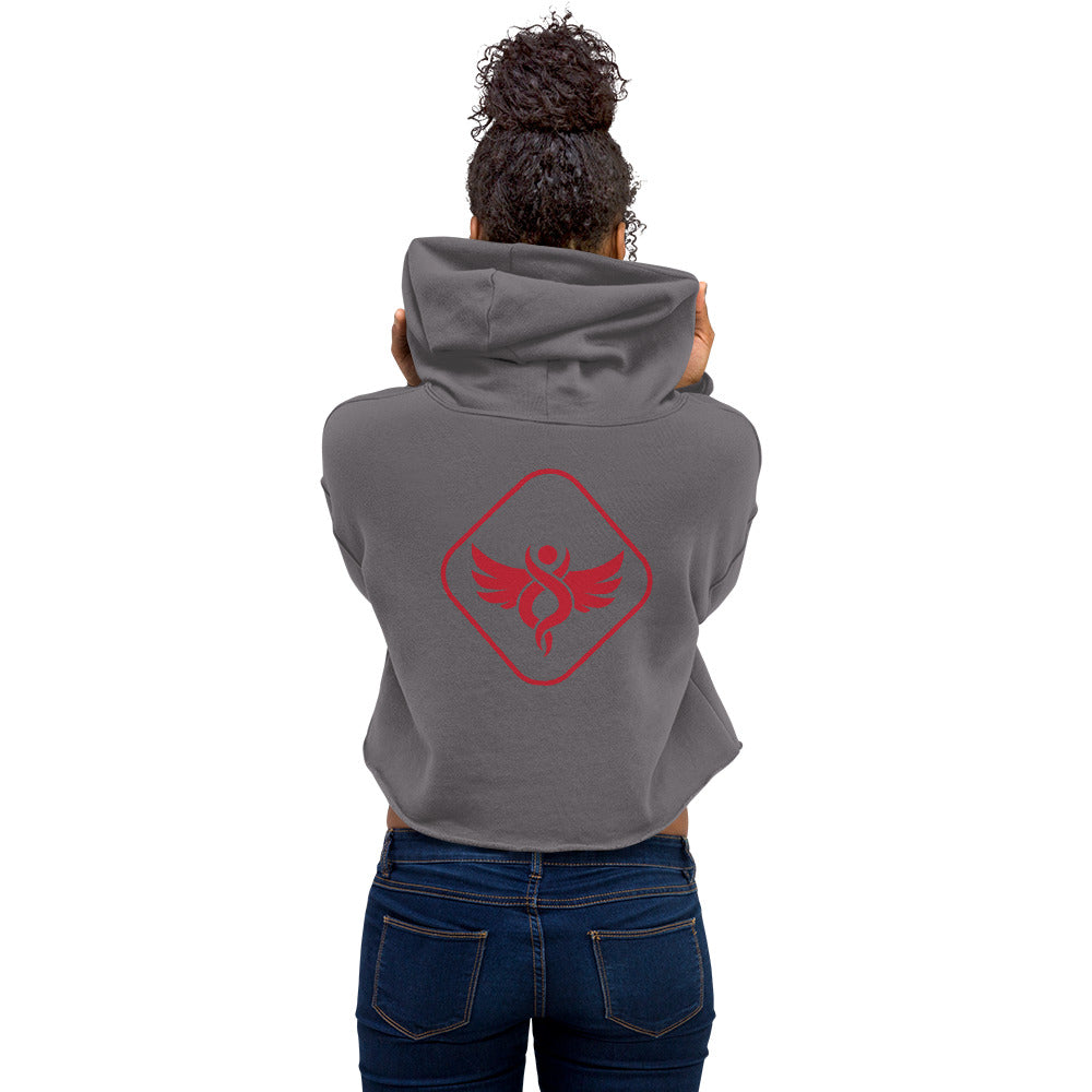 Retro Seraphim Crop Hoodie